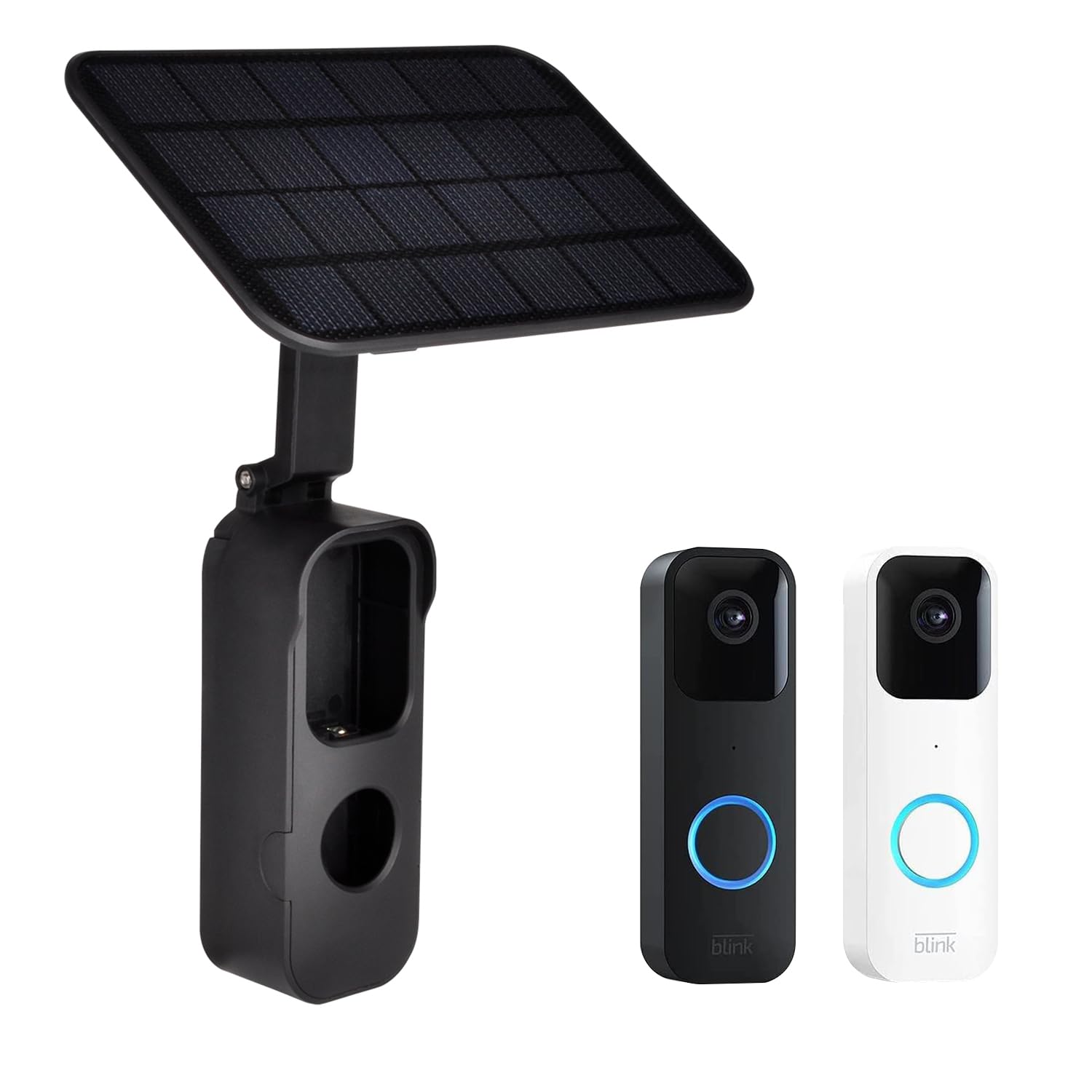 Blink Video Doorbell Solar Panel - 5000mAh Rechargeable Battery & 3m Micro USB Cable | Weatherproof Outdoor Solar Charger for Continuous Power | Perfect for Home Security & Smart Doorbell Systems