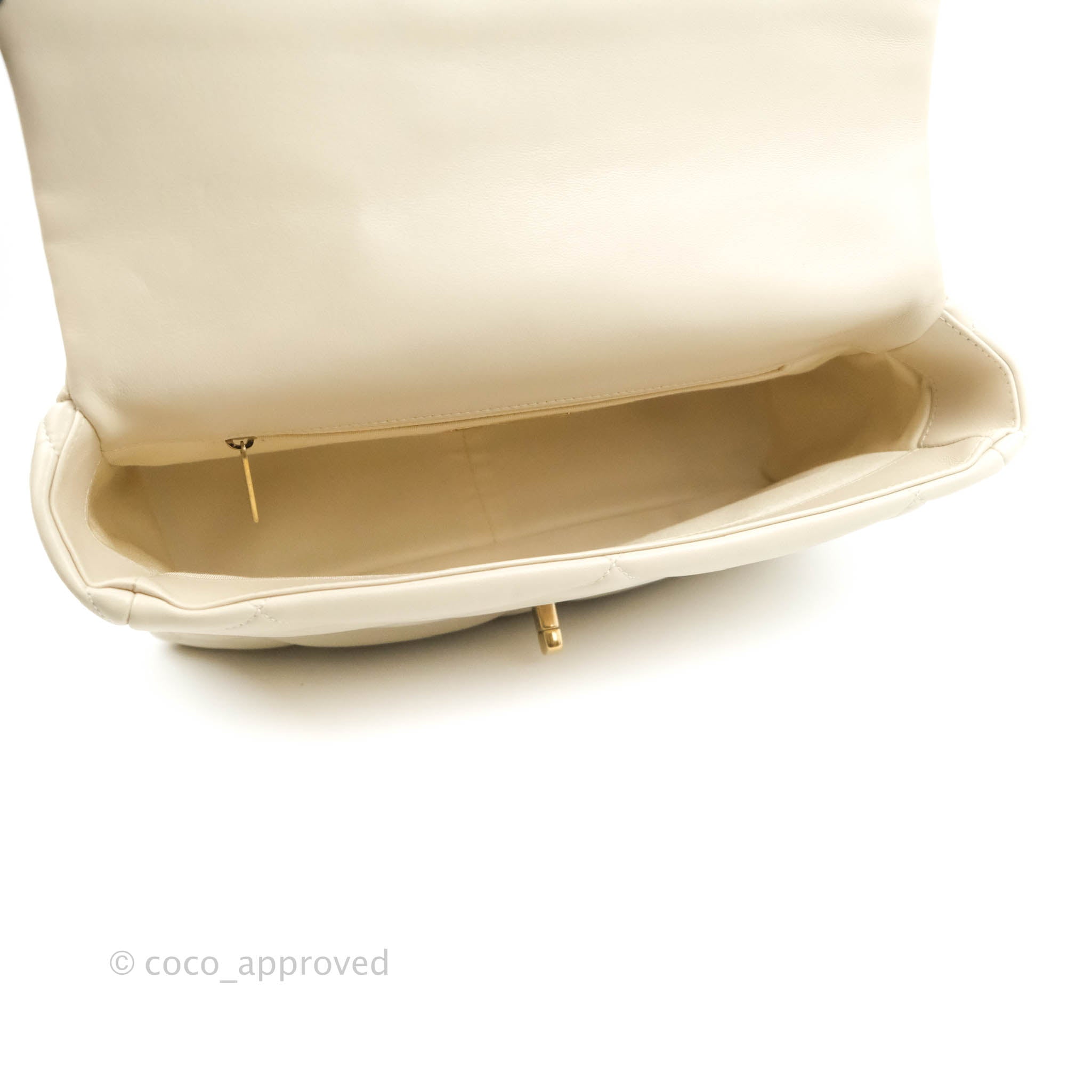 Chanel 19 Medium Flap Bag in Beige with Mixed Hardware - Luxury Designer Handbag for Women, Perfect for Work, Evening & Special Occasions