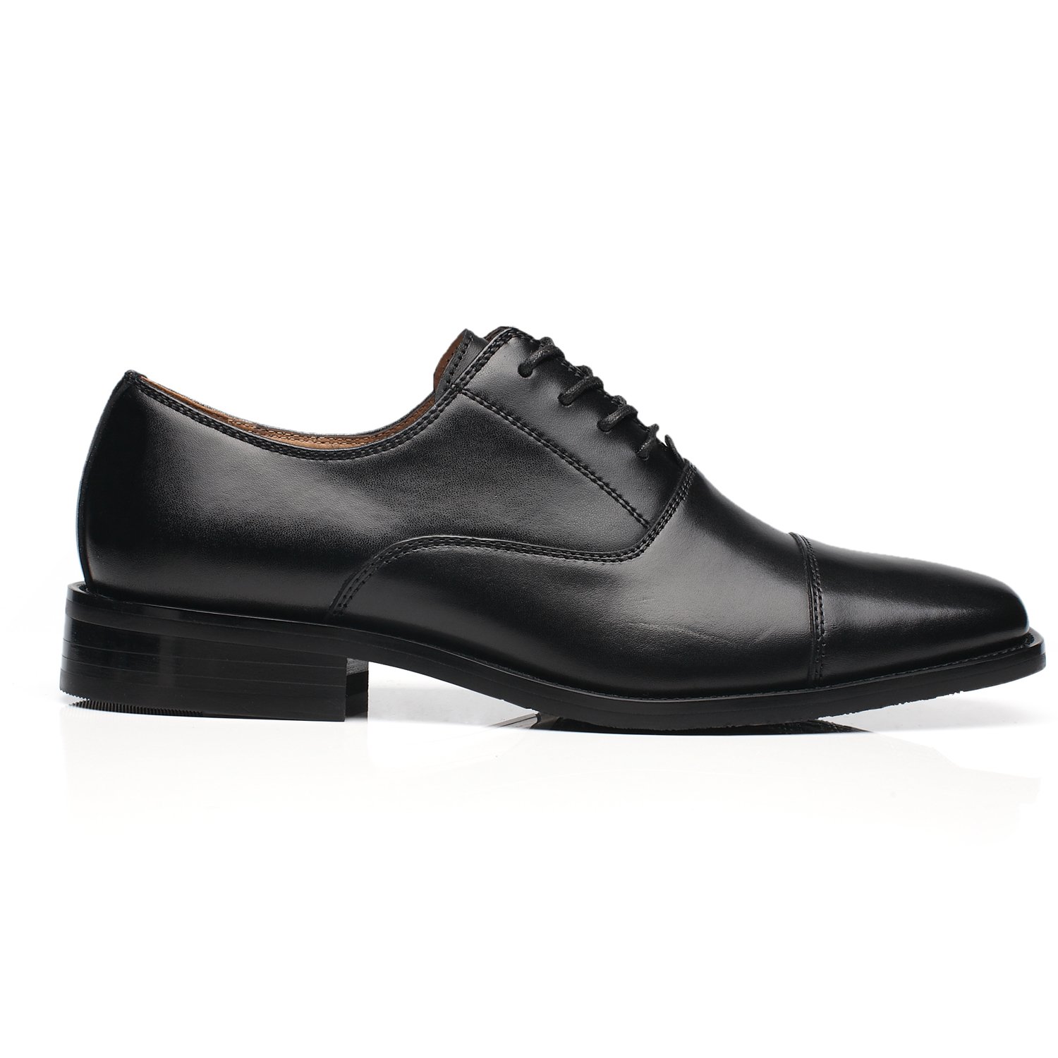 NXT NEW YORK Men's Classic Leather Oxford Dress Shoes - Comfortable Lace-Up Formal Business Shoes for Work, Wedding & Office Occasions