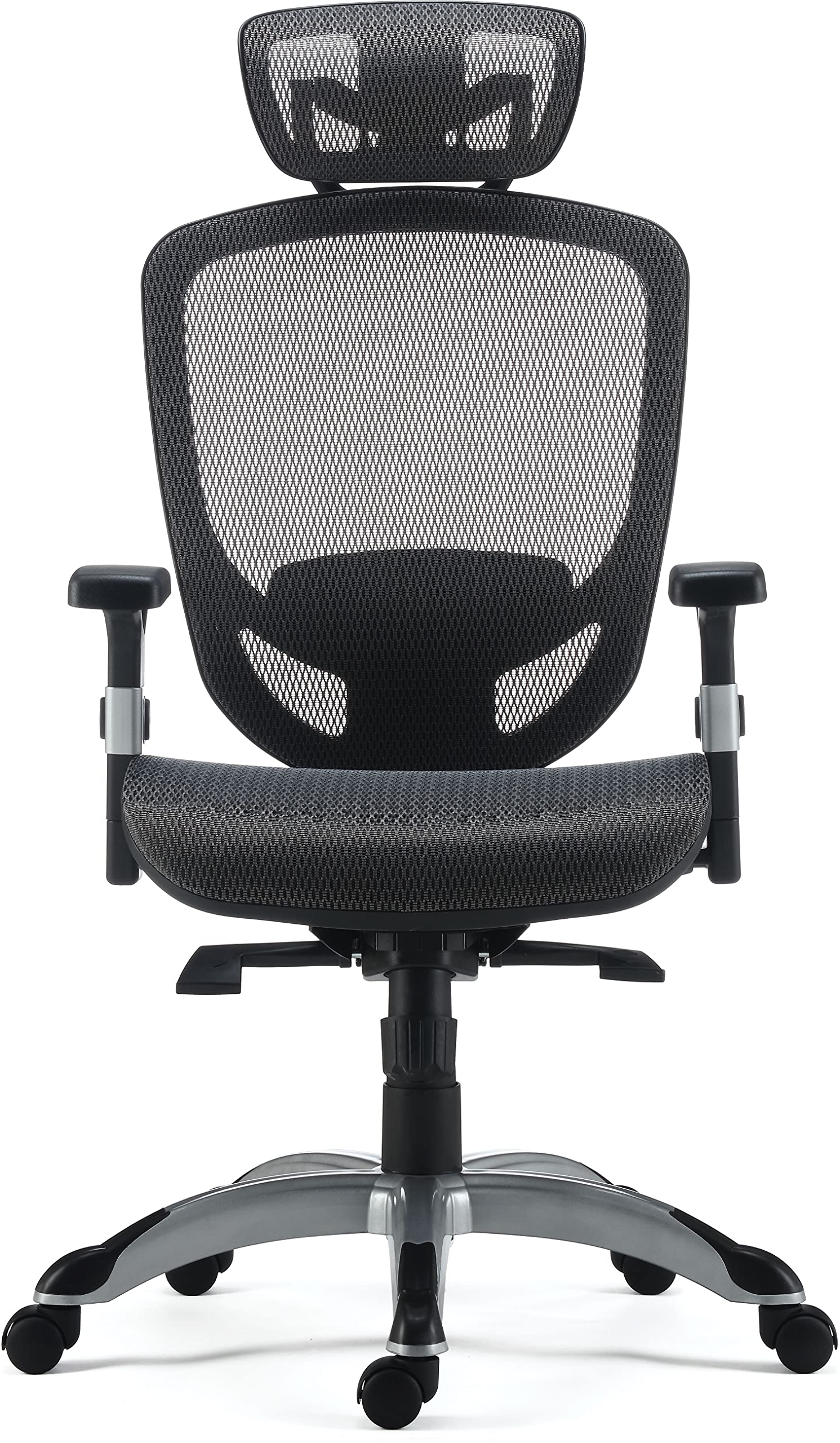 Ergonomic Mesh Computer and Desk Task Chair with Lumbar Support - Breathable Charcoal Black Office Chair for Home & Workspaces - Ideal for Long Hours of Sitting, Gaming, and Remote Work