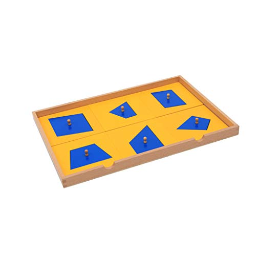 Montessori Geometric Puzzle Cabinet - Wooden Sensorial Learning Toy for Preschool Kids - Shape Matching & Early Math Education - Perfect for Homeschool & Classroom Activities