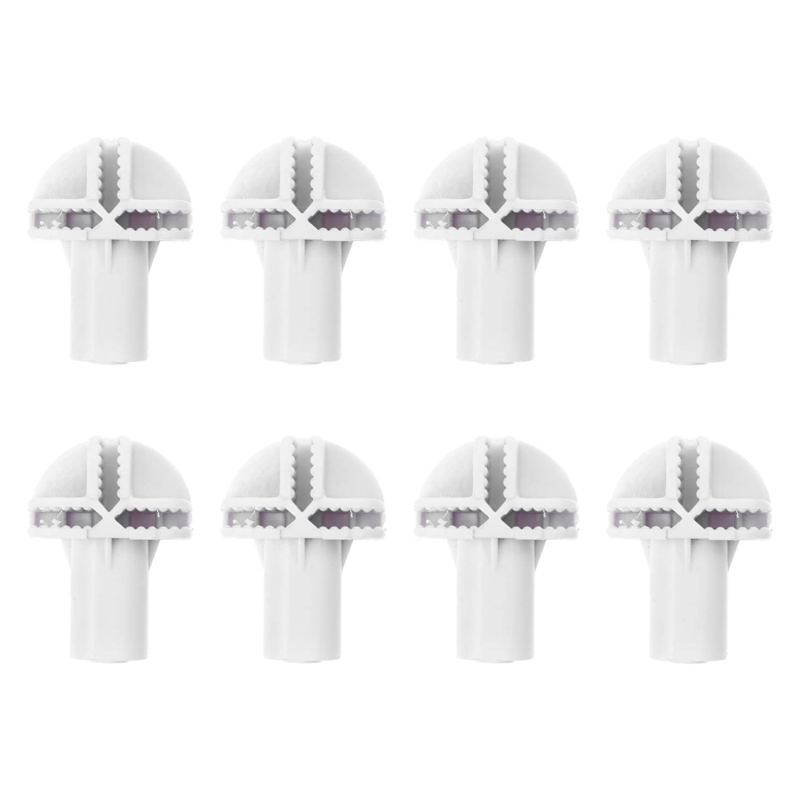 8-Piece White Plastic Cabinet Door Fence Buckle & Modular Shelf Connectors - Strong Wire Cube Storage Organizers for Closet, Shelving Assembly & Wire Rack Systems - Perfect for Home, Office & Garage Organization
