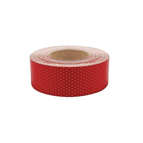 Oralite Reflective Tape - 2 Inch Wide Red Safety Tape for High Visibility | Perfect for Running Gear, Cycling Jackets & Emergency Kits