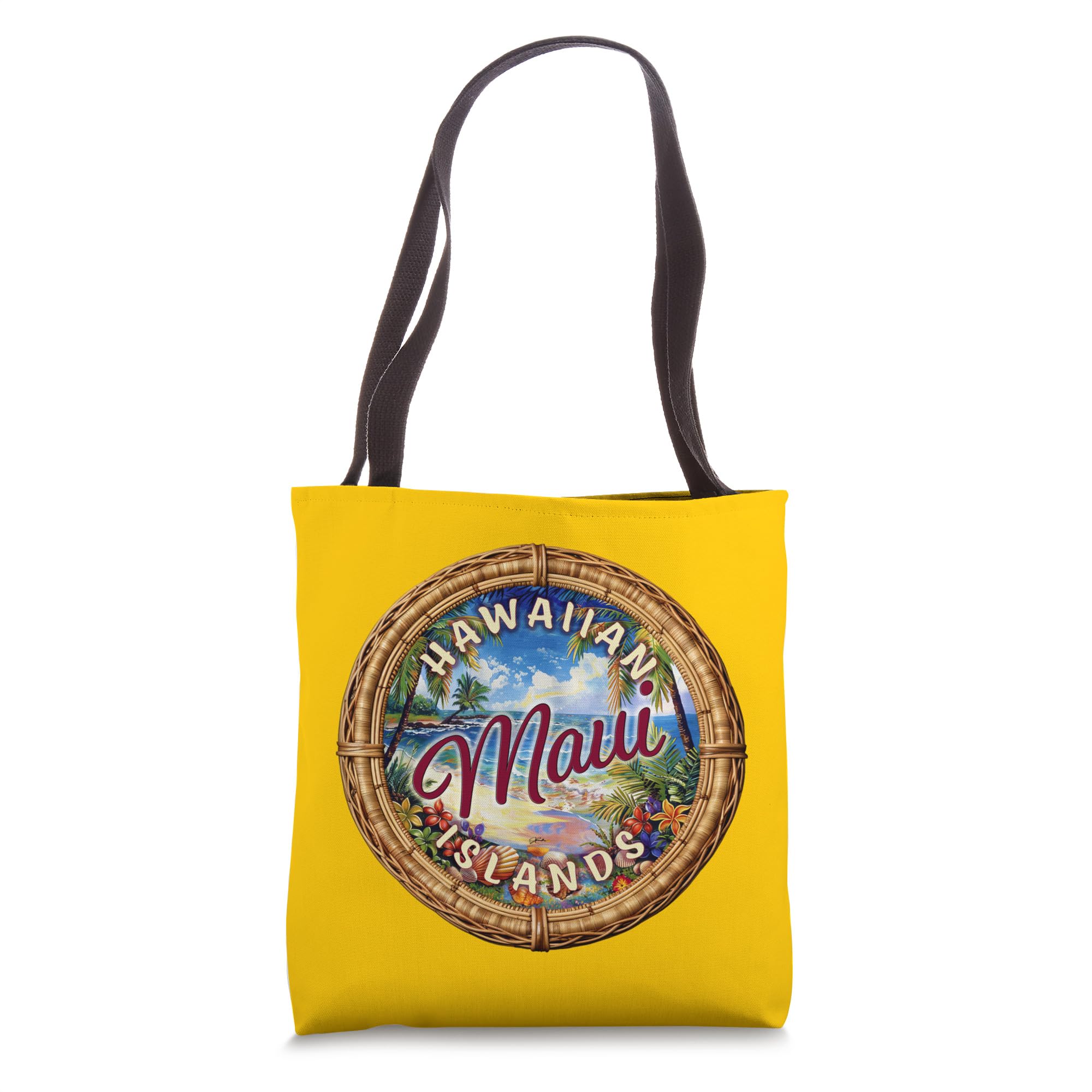 JCombs: Stylish Maui Hawaii Tote Bag - Durable & Waterproof Beach Bag for Women, Perfect for Travel, Shopping & Beach Day Essentials