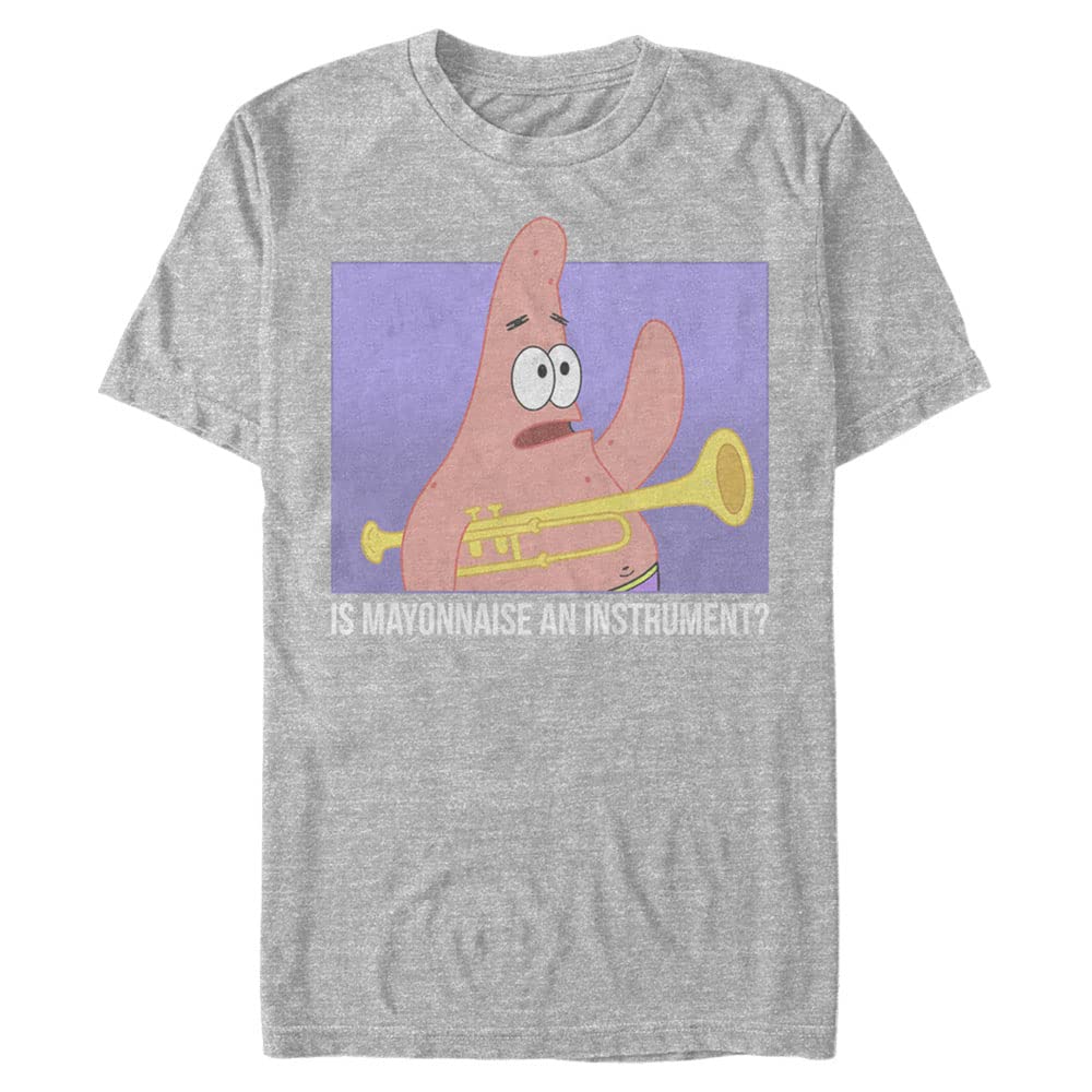 Nickelodeon SpongeBob SquarePants Mayonnaise Graphic Men's Big & Tall Short Sleeve T-Shirt - Casual Wear for Fans & Collectors