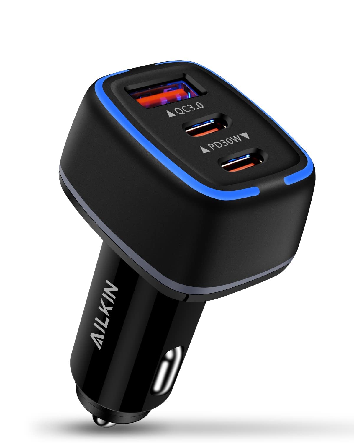 78W USB C Car Charger - Super Fast 3-Port PD Car Charger Adapter for iPhone 15/14/13 Pro Max, Samsung Galaxy S23/S22 Ultra, iPad, Google Pixel - Perfect for Road Trips & Long Commutes
