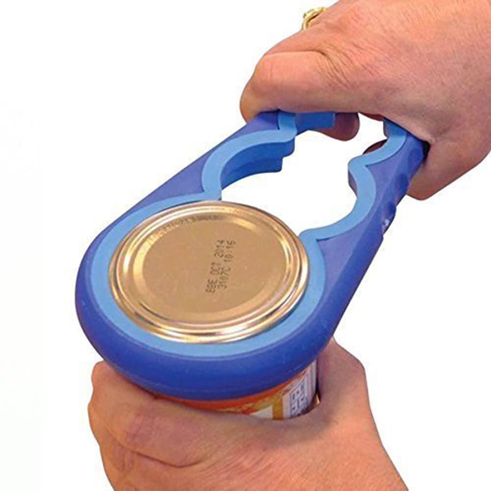 Whitecloud TRANSFORMING HOMES® Multi-Purpose Rubber Grip Jar & Bottle Opener - Universal Fit for All Bottle Caps & Jars - Premium Easy-Grip Design (Color May Vary) - Perfect for Kitchen, Camping, Picnics & Elderly Use (Pack of 1)
