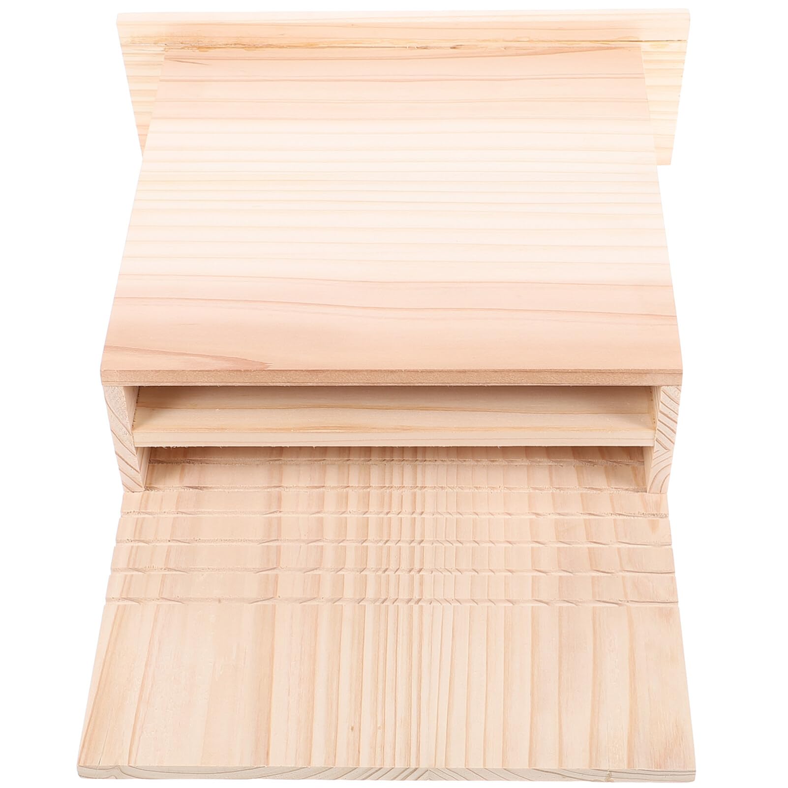Premium Wooden Bat House for Outdoor - Natural Eco-Friendly Bat Box for Backyard, Garden & Trees (39x28x10cm) - Attract Bats for Natural Mosquito Control & Pest Management