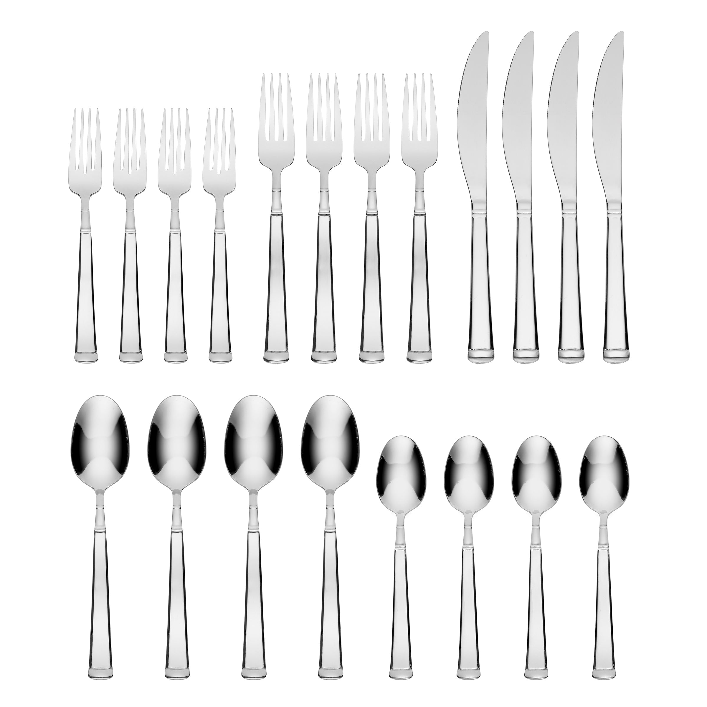 20-Piece Flatware Set - Stainless Steel Silverware for Everyday Dining, Dinner Parties & Special Occasions - Durable & Elegant Cutlery Set for Home, Restaurant & Gifting