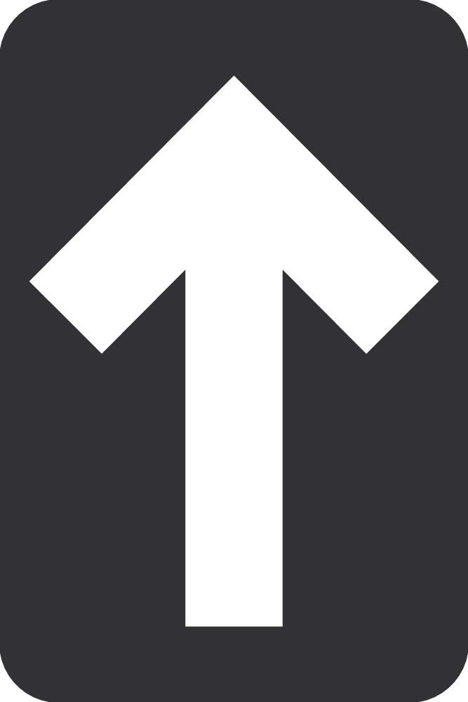 NMC WFS85ABK Directional Arrow Floor Sign - 6