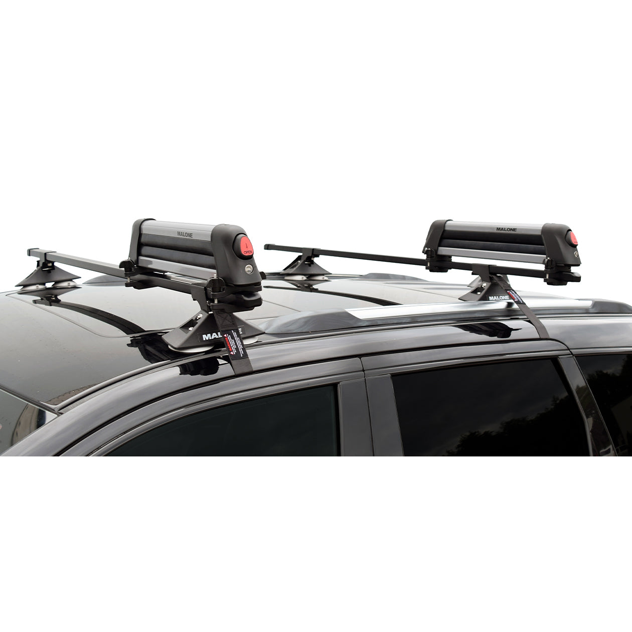 Malone LiftLine 3 Ski and Snowboard Rack - Heavy Duty Roof Mount Carrier for Cars, SUVs & Trucks - Perfect for Winter Sports & Mountain Adventures