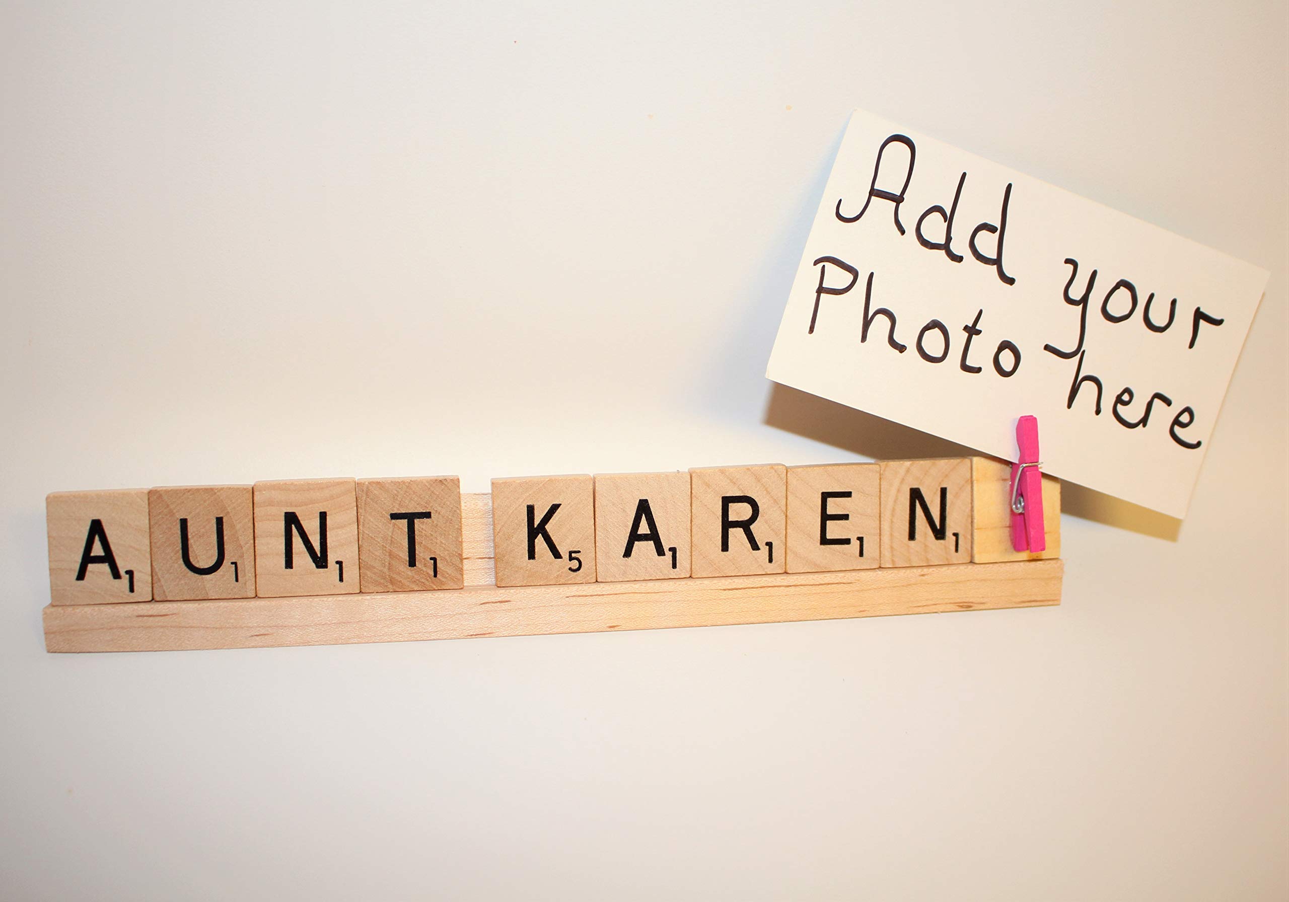 Personalized Aunt Photo Frame - Custom Sister Gift with Engraved Name - Unique Picture Frame for Niece, Sister or Mom - Perfect for Birthdays, Anniversaries & Mother's Day Gifts