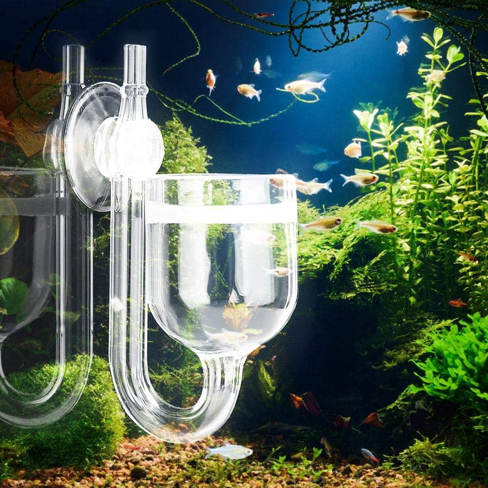 Premium CO2 Diffuser for Aquarium Plants - High Carbon Dioxide Content Glass Refiner with Straight Tube Design | Ideal for Aquatic Plant Tanks, Water Grass Aquariums & Freshwater Fish Tanks