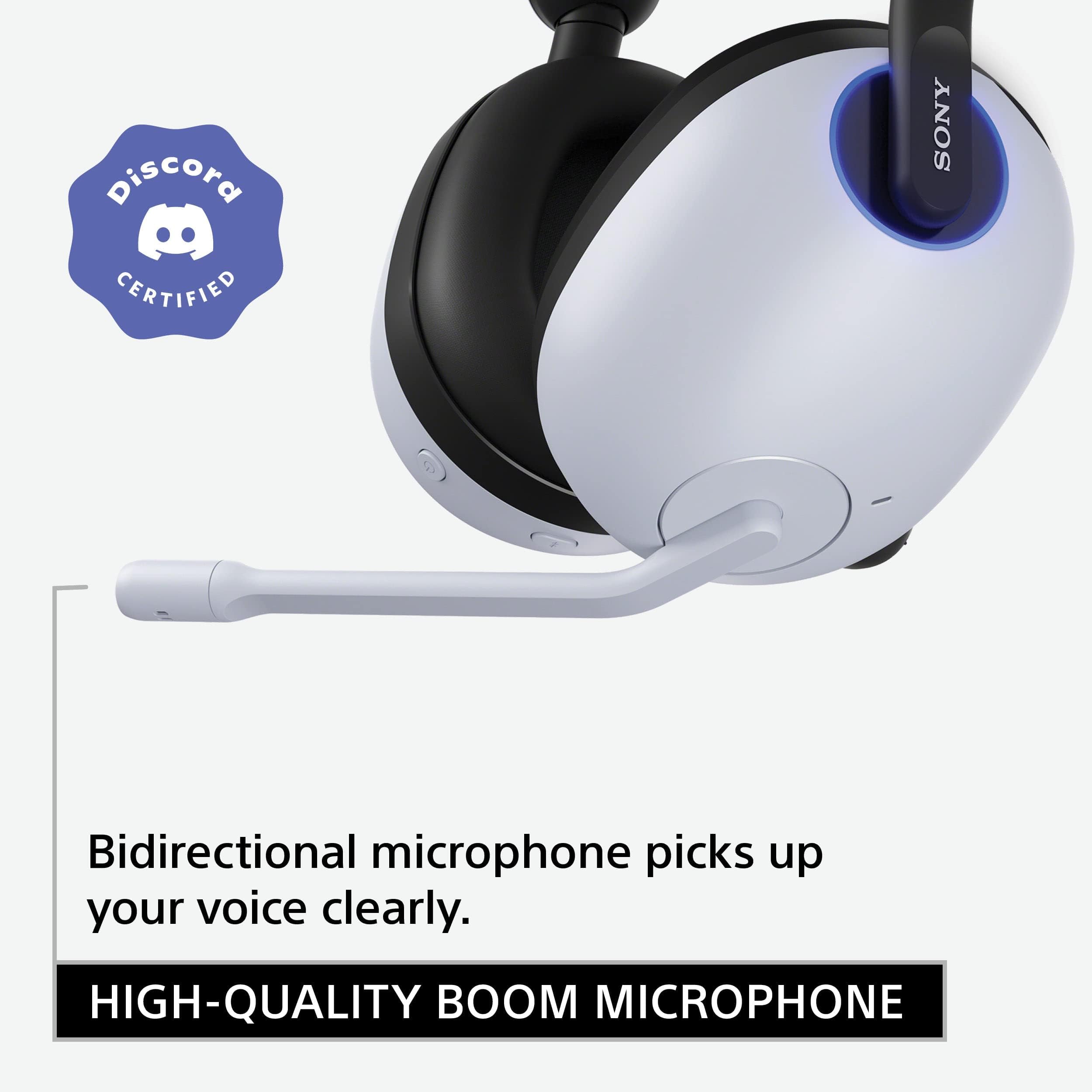 Sony INZONE H9 Wireless Gaming Headset with Active Noise Cancellation, Bluetooth 5.0, Built-in Mic, 360 Spatial Sound for PC & PS5 (WH-G900N) - White - Perfect for Competitive Gaming, Streaming and Immersive Playstation 5 Experiences