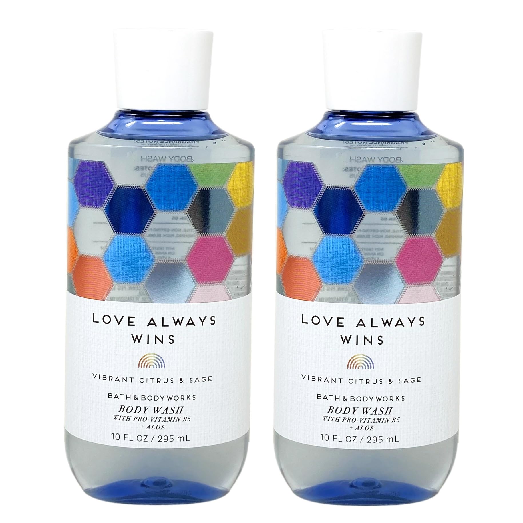 Bath & Body Works LOVE ALWAYS WINS Vibrant Citrus & Sage Body Wash Set - 2 Pack (10 fl oz/295 mL Each) | Refreshing Shower Gel for Daily Use & Gift Giving