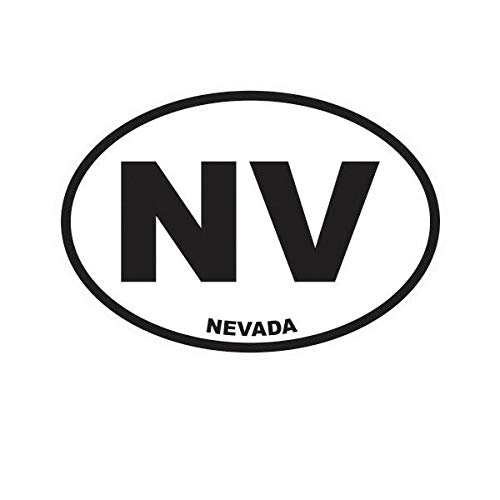 EW Designs Nevada State Oval Vinyl Decal - 5