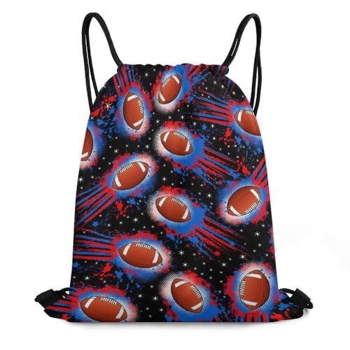 Football Drawstring Backpack 2 Basic
