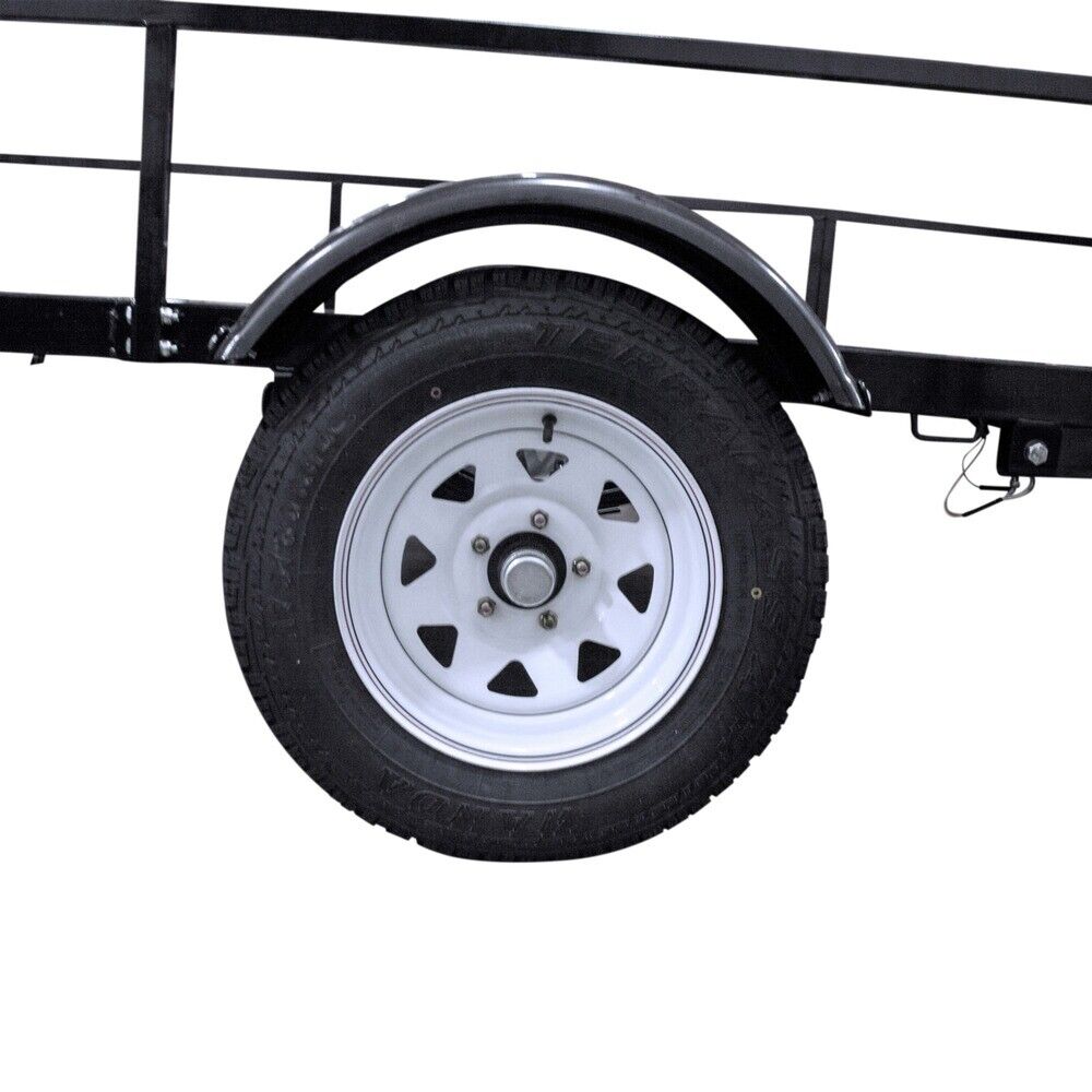 DK2 MMT6X10 6 ft. x 10 ft. Single Axle Utility Trailer Kit - 1950 lb Capacity Heavy Duty Drive-Up Gate for ATV, Motorcycles & Equipment Hauling - Perfect for Farm, Construction & Outdoor Adventures