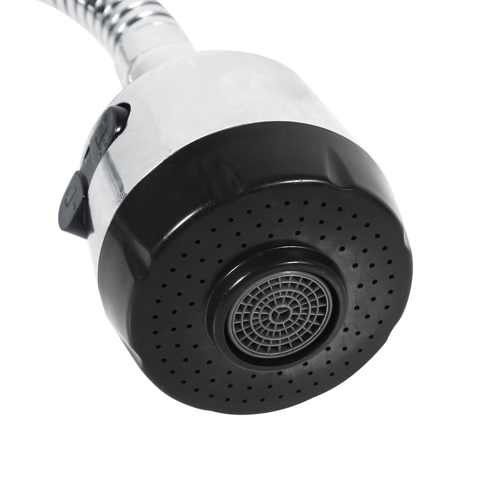 360° Rotatable 304 Stainless Steel Kitchen Sink Faucet with Swivel Spout - Single Handle Connection for Easy Installation - Perfect for Modern Homes, Restaurants & RVs