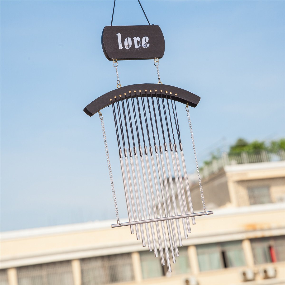 THY COLLECTIBLES Hand-Tuned Aluminum Wind Chime for Outdoor Decor - Feng Shui Harmony for Patio, Garden, Terrace & Balcony | Perfect for Relaxation, Meditation & Positive Energy Flow