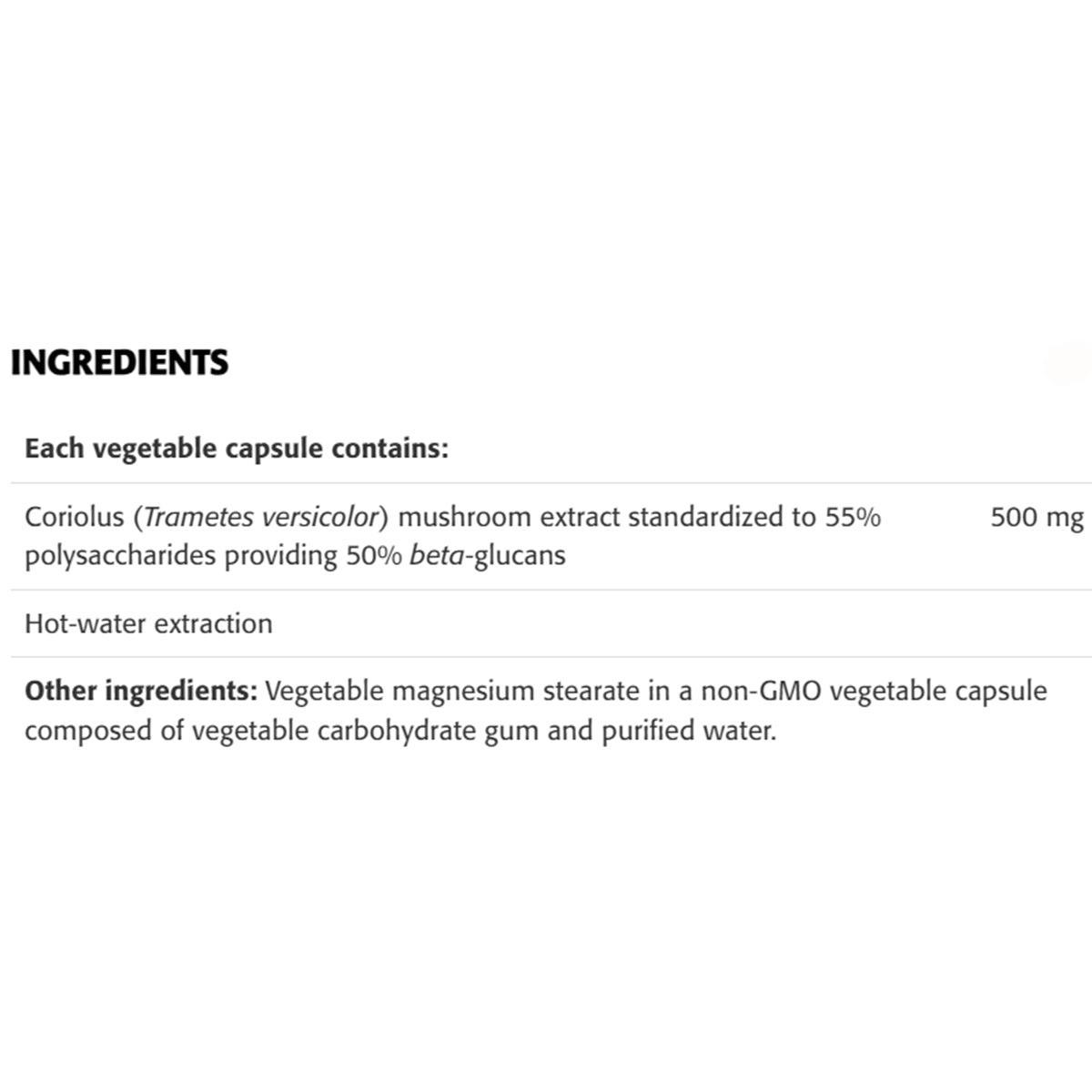 Premium Coriolus Mushroom Extract 500mg - 60 Vegan Capsules for Immune Support & Wellness - Boost Energy & Vitality Naturally