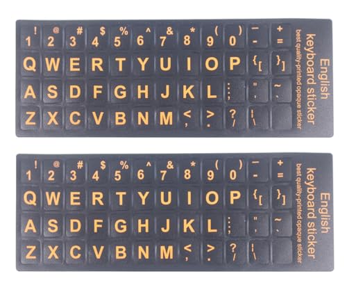 English - Big Orange Letters