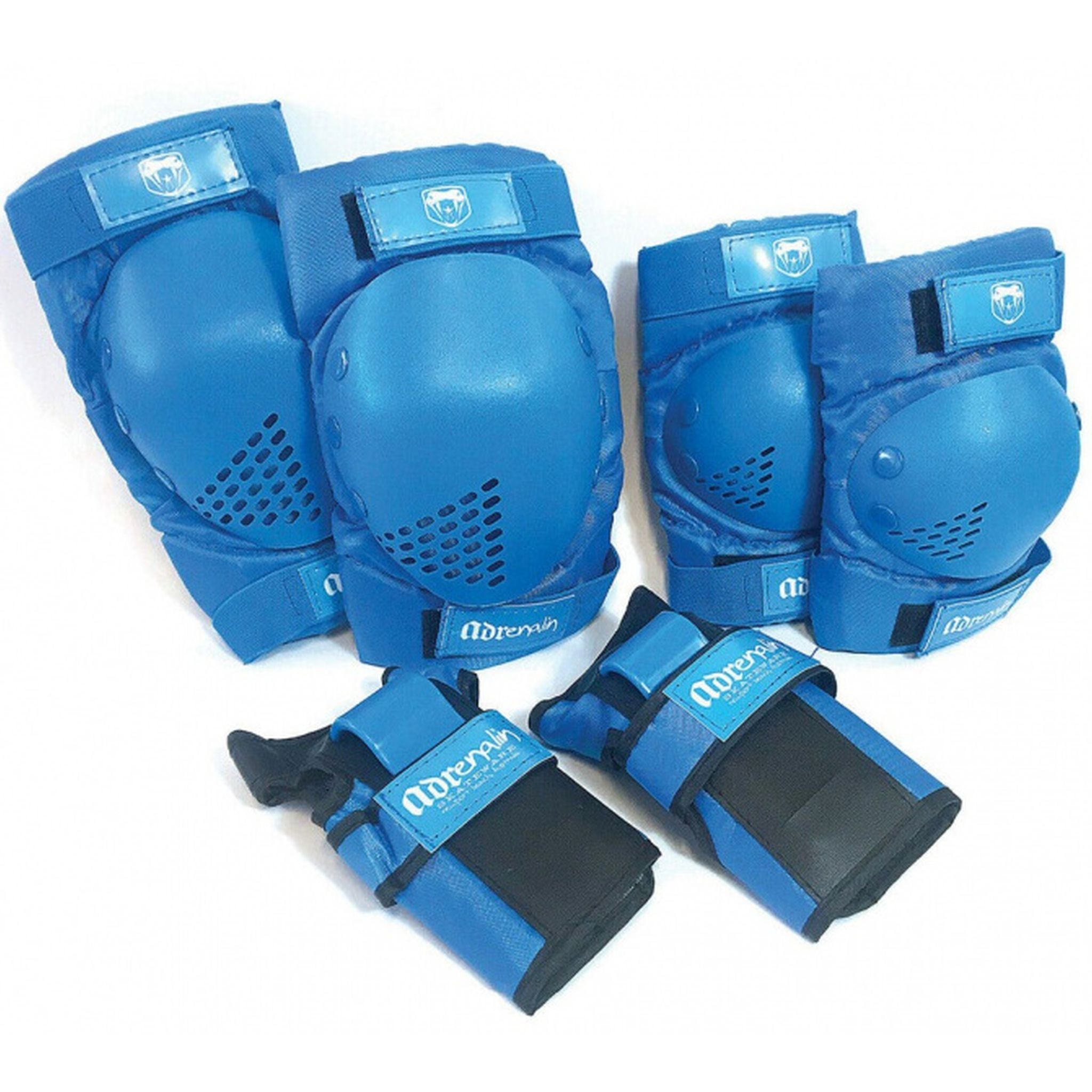 Adrenalin Youth Skate Protection Gear - Knee Pads, Elbow Pads & Wrist Guards Set for Kids & Teens - Perfect for Skateboarding, Roller Skating & Scooter Riding