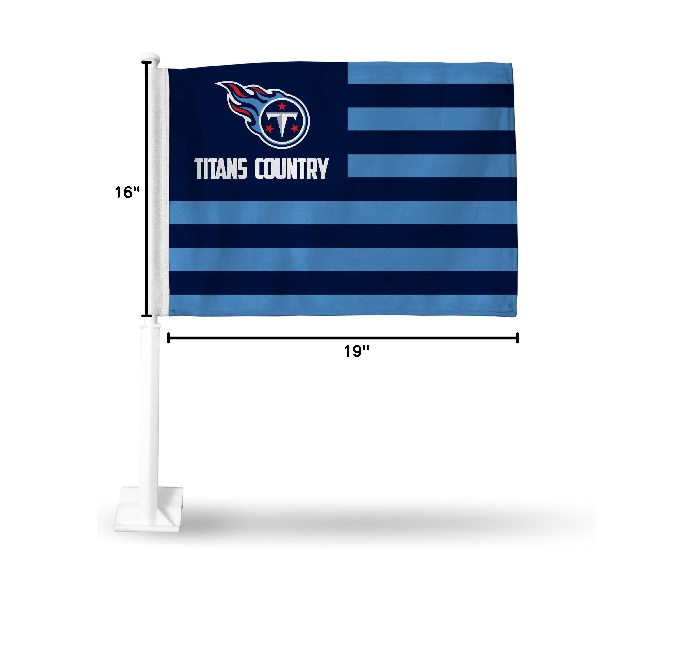 NFL Car Flag Double Sided - Officially Licensed Team Logo - Durable Polyester Car Accessory for Game Day Tailgating & Road Trips