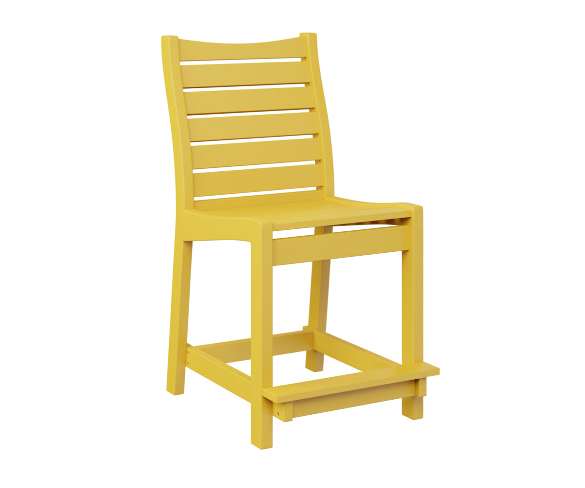 Berlin Gardens Bristol Counter Chair - Stylish Bar Stool for Kitchen Island, Breakfast Nook & Outdoor Dining - Adjustable Height & Comfortable Seating