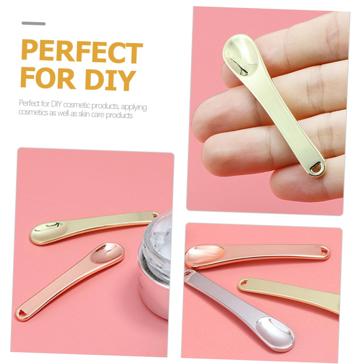 5-Piece Mini Skin Care Tool Set - Facial Applicator, Skin Spatula & Lotion Scoop for Precise Skincare Application | Perfect for Travel, Salon & Home Beauty Routine