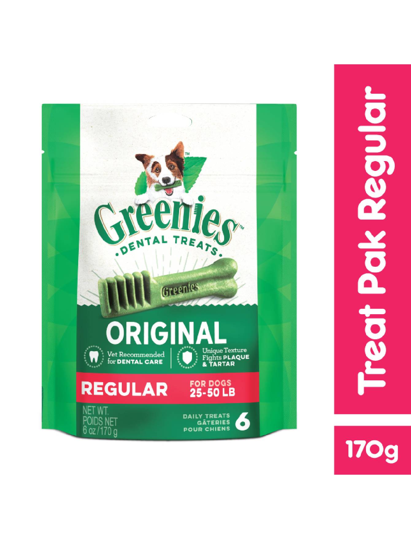 Greenies Original Dental Dog Treats for Small & Large Breeds - Freshens Breath & Cleans Teeth - Perfect for Daily Oral Care & Training Rewards