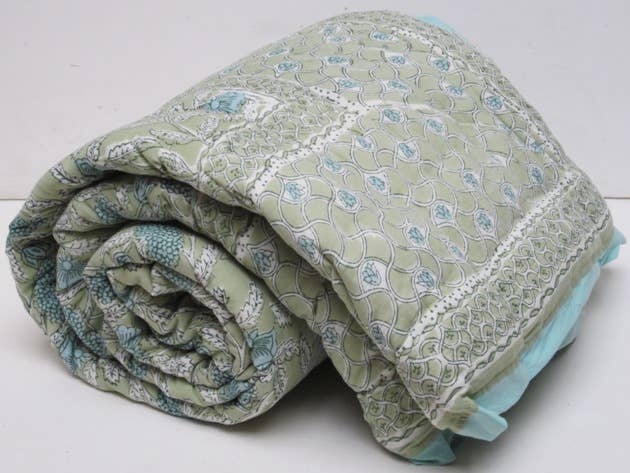 Jallore Sage Quilt - Lightweight Cotton Bedspread with Decorative Stitching, Queen Size Green Quilted Coverlet for Bedroom Decor - Perfect for Cozy Nights, Guest Rooms & Farmhouse Style Homes