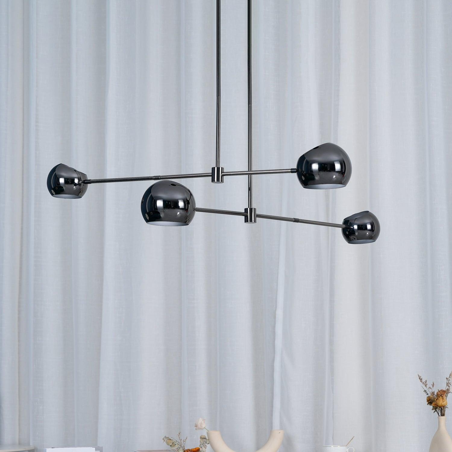 Acaba Crystal Chandelier - Elegant Modern Ceiling Light Fixture for Dining Room, Living Room & Bedroom Decor | Energy Efficient LED Lighting