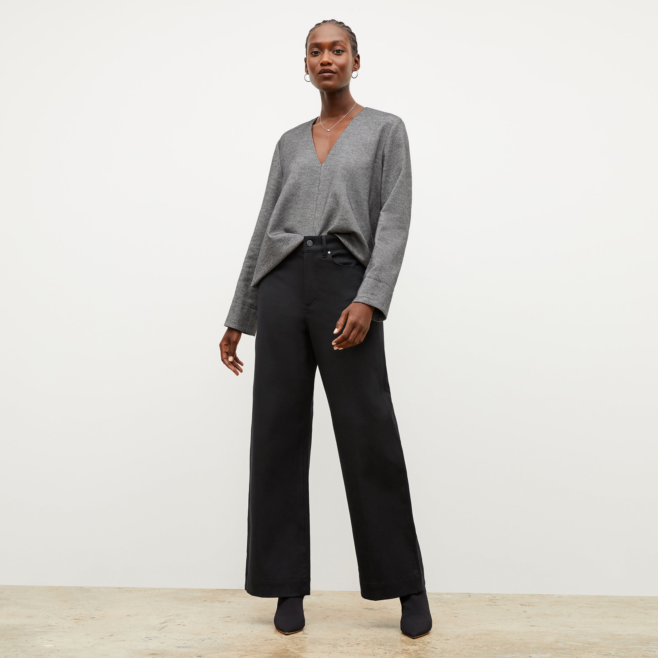 Milo Wide Leg Eco-Friendly Jeans for Women - Sustainable Black Denim Pants - Perfect for Casual Wear, Office Outfits & Street Style Fashion