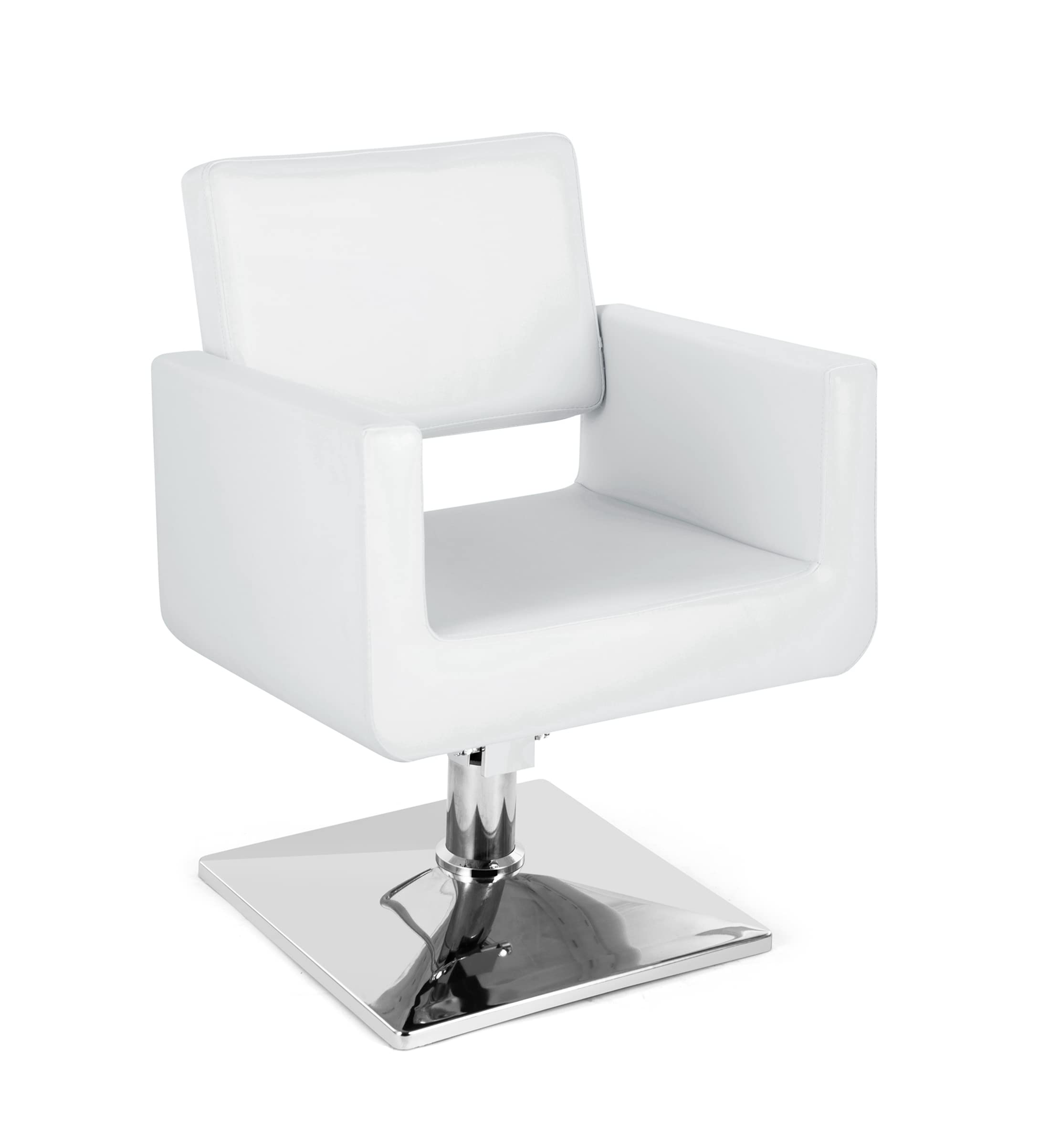 Professional Beauty Salon Styling Chair - Barber & Hairdressing Chair for Haircuts & Styling (White) | Perfect for Salons, Barbershops & Home Use