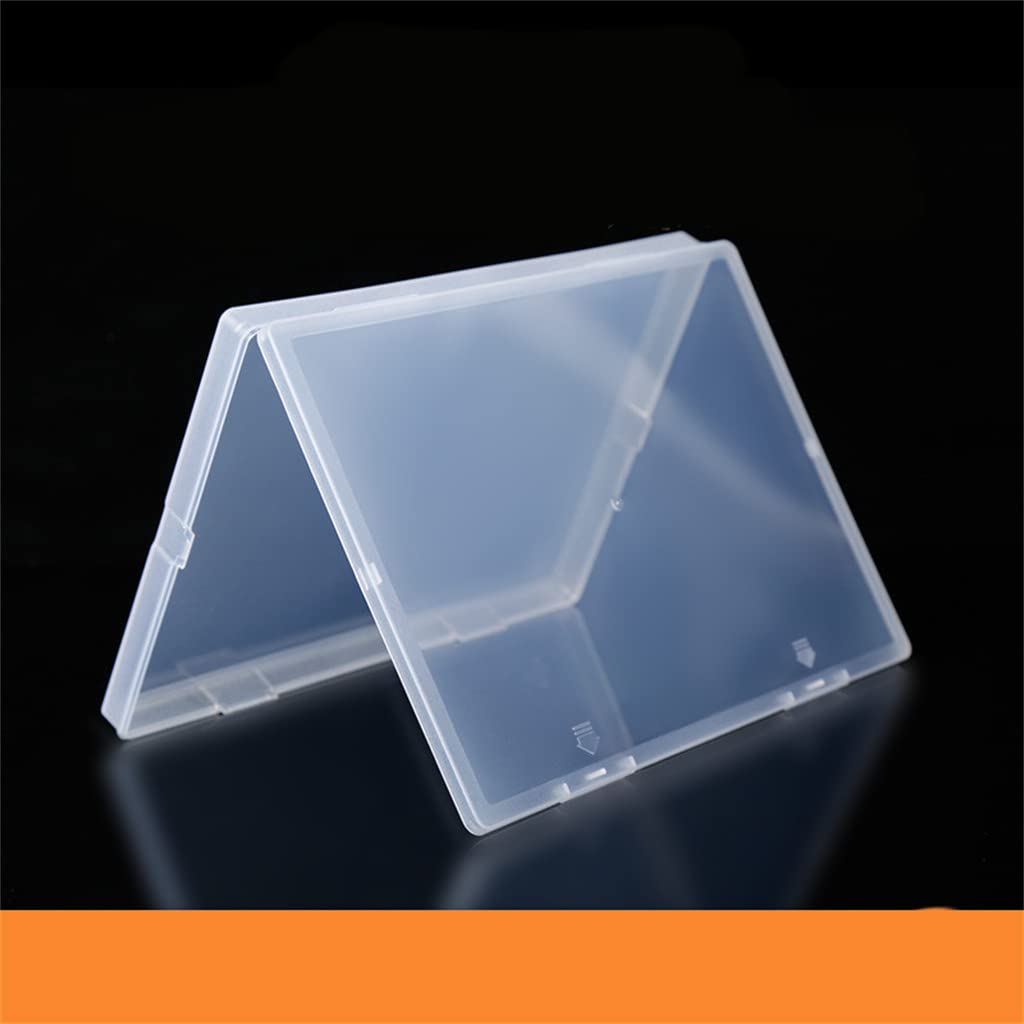 Clear Plastic Storage Box with Hinged Lid - A5 Size Office Organizer for Documents, Stationery & Supplies | Perfect for Desk Organization, Home Office & School Use