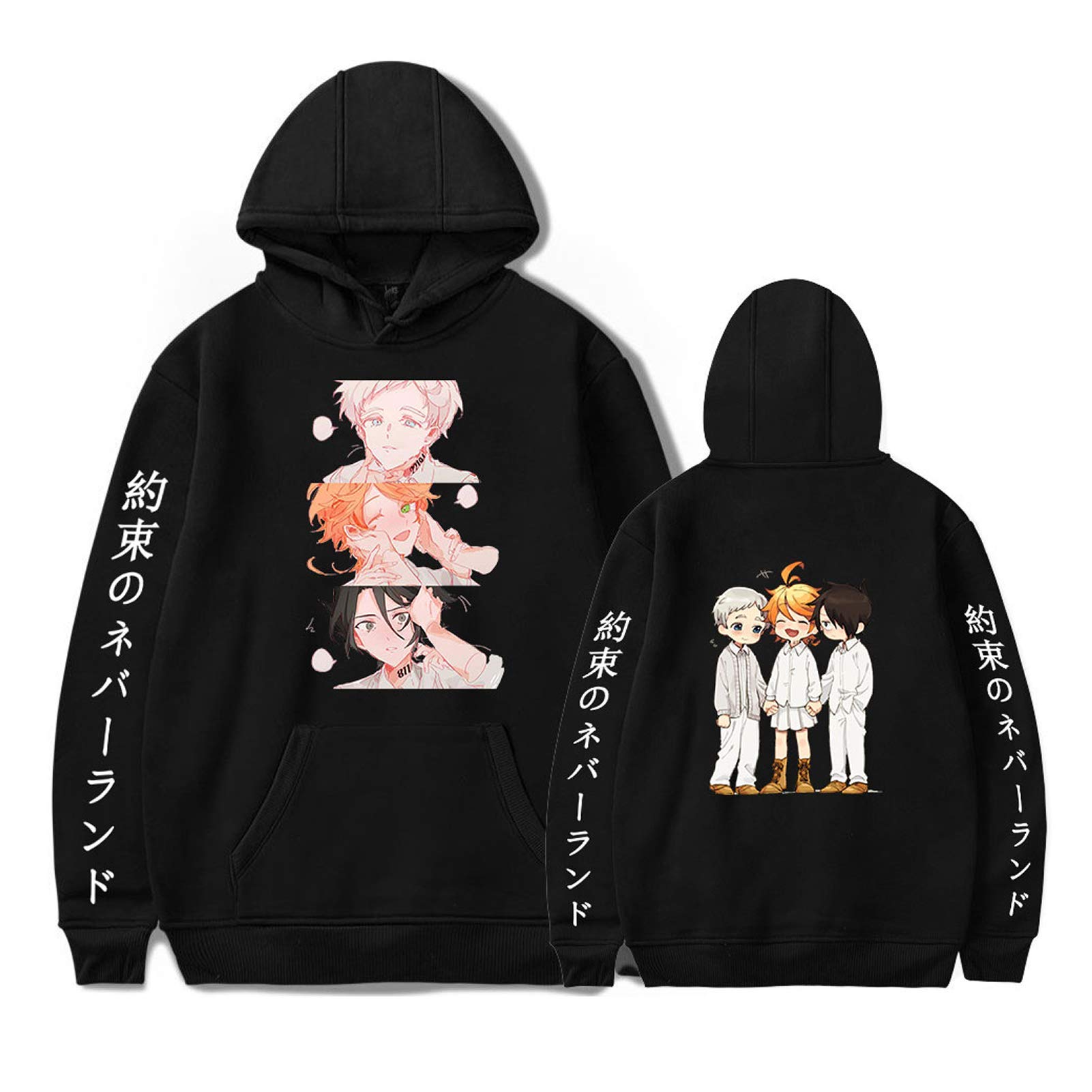 PPONE The Promised Neverland Anime Hoodie - Emma Cosplay Costume Pullover Sweatshirt Jacket | Perfect for Halloween, Comic Con & Anime Conventions