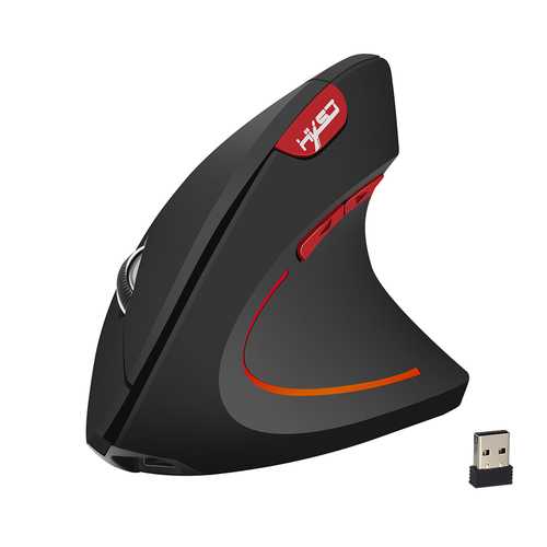 6D Rechargeable 2.4GHz Wireless Vertical Mouse - 2400DPI Ergonomic Gaming Mouse for PC & Laptop - Perfect for Office Work, Graphic Design & Long Gaming Sessions