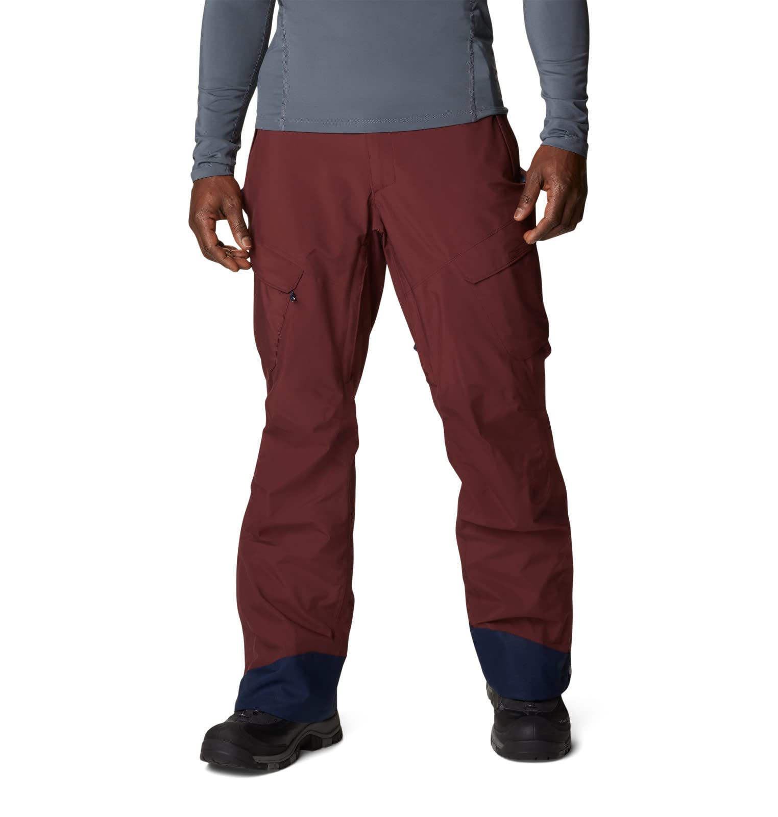 Columbia Men's Powder Stash Pant - Waterproof Ski & Snowboard Pants, Insulated Winter Hiking Trousers (Elderberry, Small) - Perfect for Alpine Skiing, Snowboarding & Cold Weather Outdoor Activities