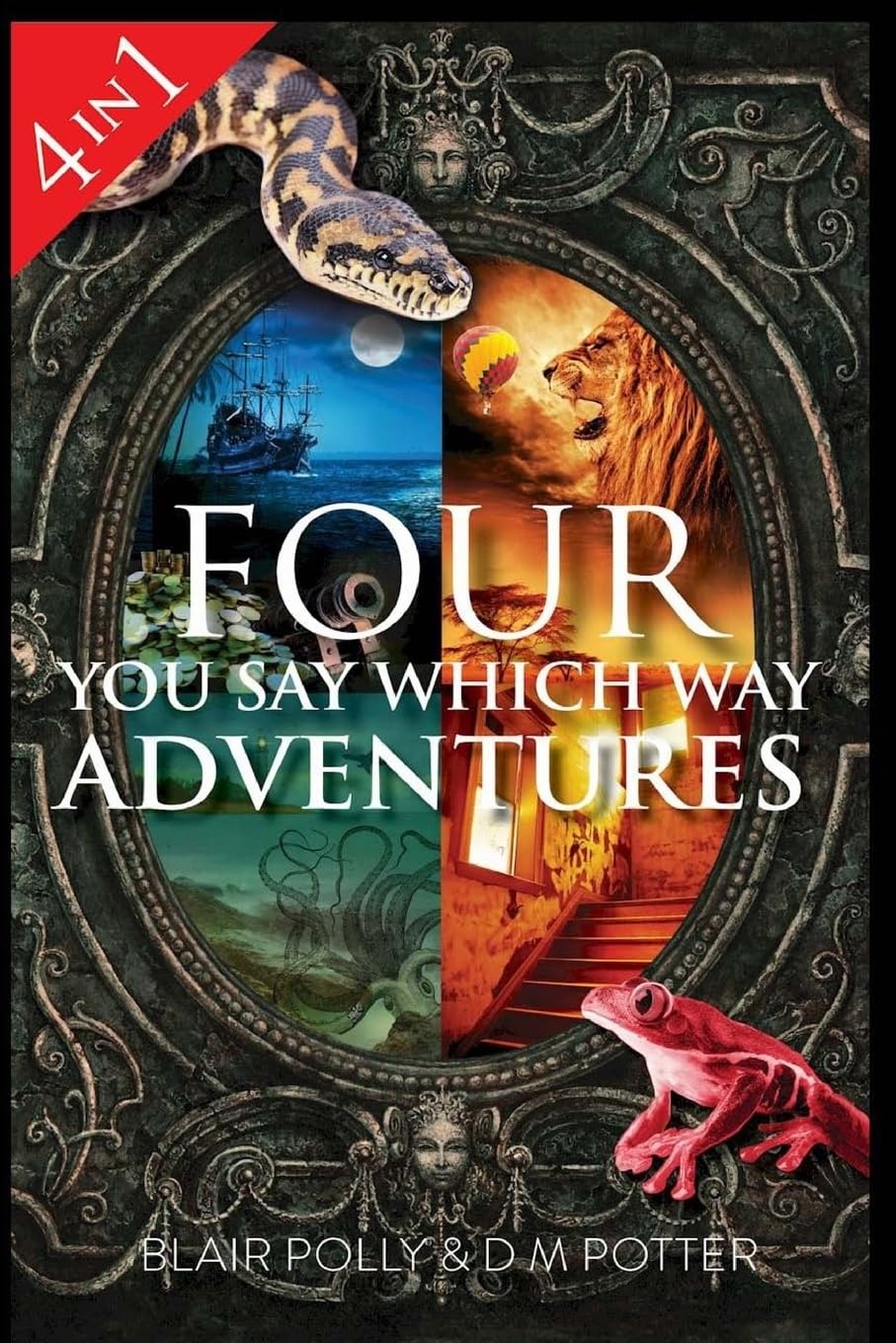 You Say Which Way Adventure Book Collection: Pirate Island, Magician's House, Lost in Lion Country & Once Upon an Island - Interactive Choose Your Own Story Books for Kids | Perfect for Bedtime Reading & Family Game Night