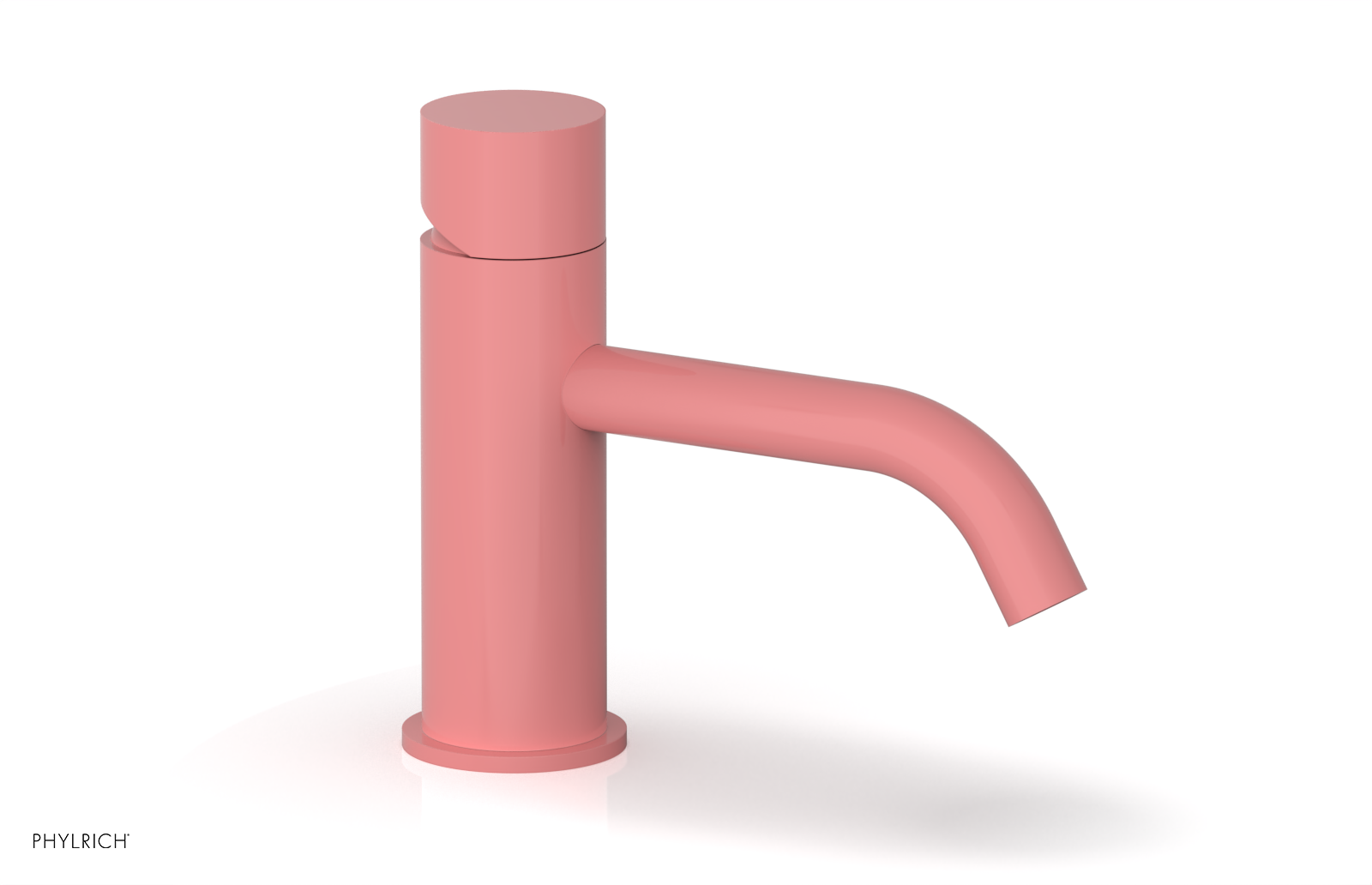 BASIC II 6 Single Hole Bathroom Sink Faucet with Smooth Handle - Model 230 07 6 - Perfect for Modern Vanities & Powder Rooms