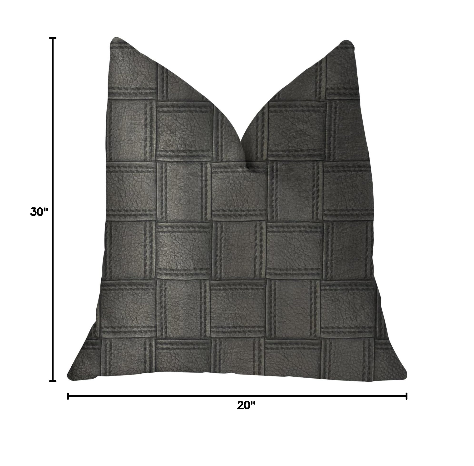 Plutus Licorice Luxury Throw Pillow 20x30 Inches - Soft Queen Size Decorative Cushion for Sofa, Bed & Living Room - Elegant Home Decor Accent