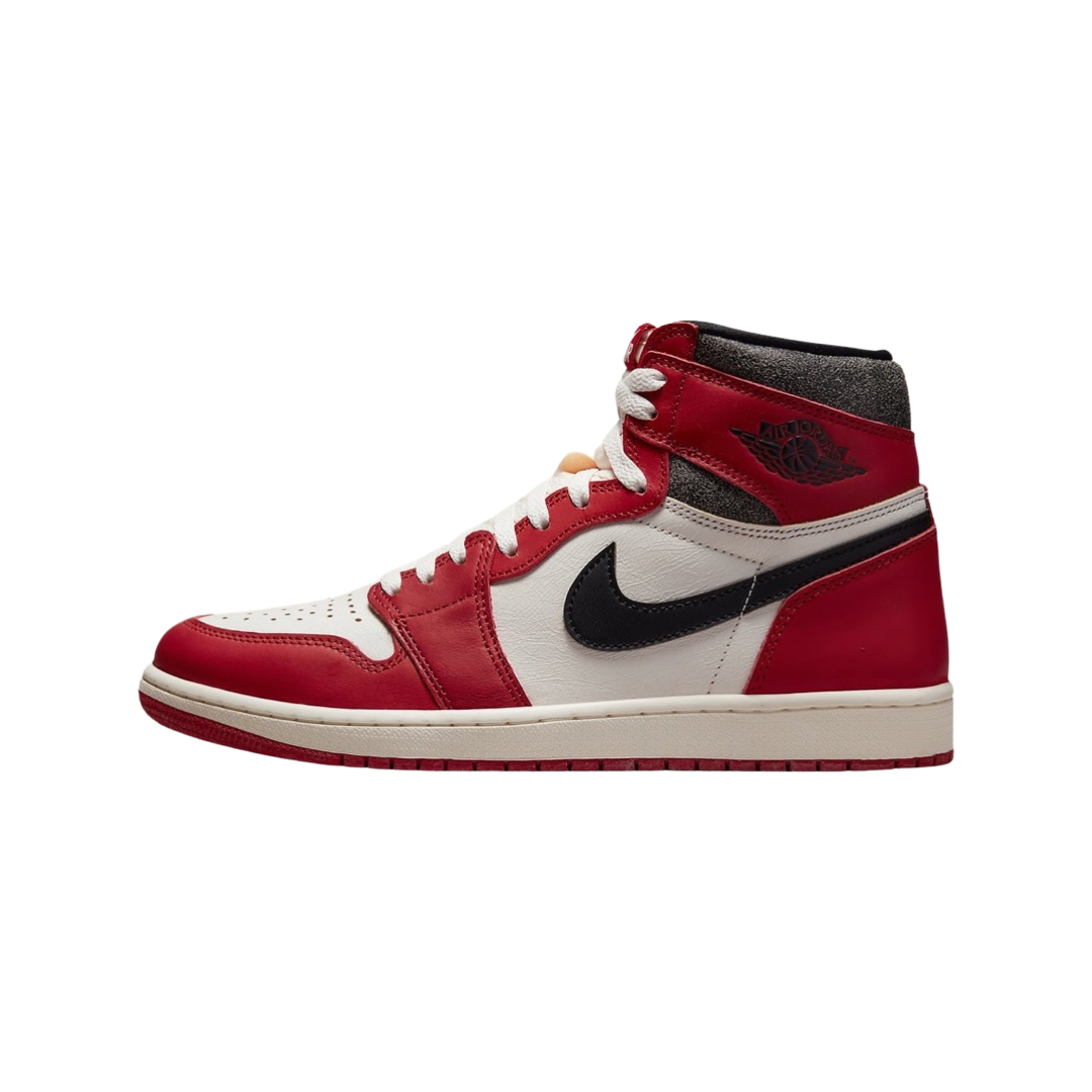 Air Jordan 1 High OG Retro GS Lost and Found Sneakers - Varsity Red/Black/Sail Basketball Shoes for Women & Girls | Perfect for Streetwear, Basketball Games & Sneaker Collection