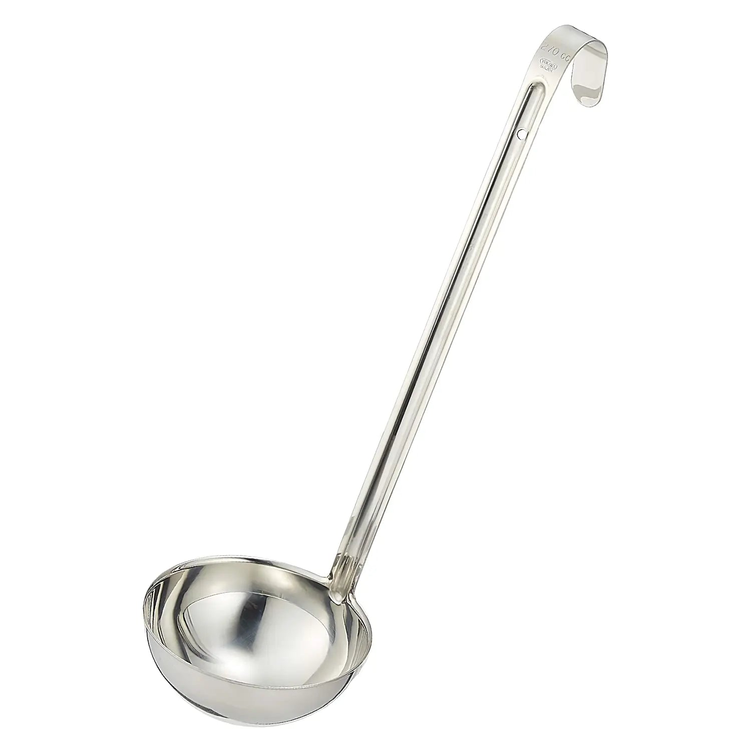 Premium EBM Stainless Steel Soup Ladle - 18/8 Food-Grade Kitchen Utensil for Serving, Cooking & Measuring - Ideal for Soups, Stews, Sauces & Punch Bowls