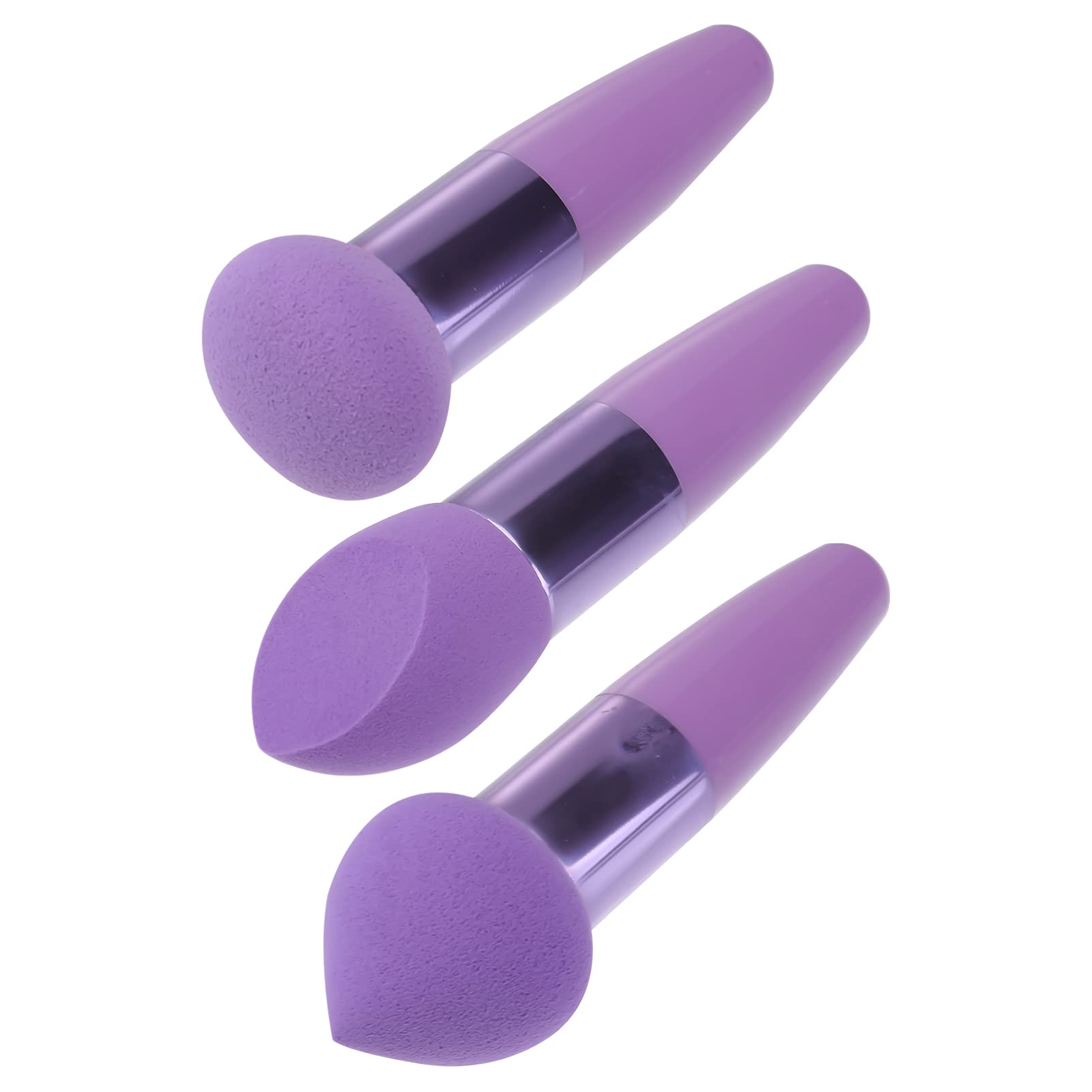 Healifty 3Pcs Makeup Sponge Set - Premium Cosmetic Blender for Liquid, Cream & Powder Foundation - Soft Beauty Sponge for Flawless Blending - Perfect for Daily Makeup, Contouring & Professional Makeup Artists