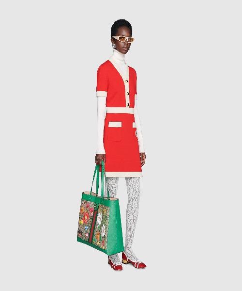 Gucci Ophidia GG Flora Medium Tote Bag in Green - Luxury Designer Handbag for Women, Perfect for Work, Travel & Everyday Use