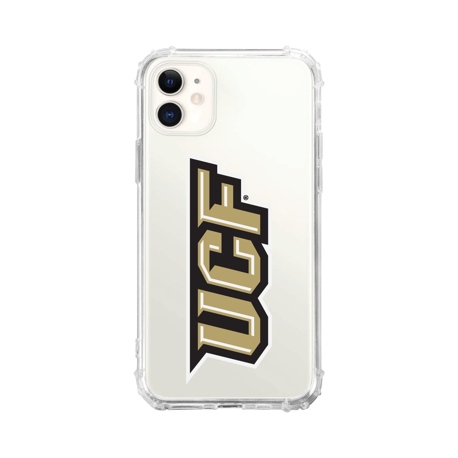 OTM Essentials Rugged Phone Case for iPhone 13 Pro - Shockproof Protective Cover with Reinforced Edges | University of Central Florida UCF Themed Design in Classic White | Perfect for Campus Life, Outdoor Activities & Daily Protection