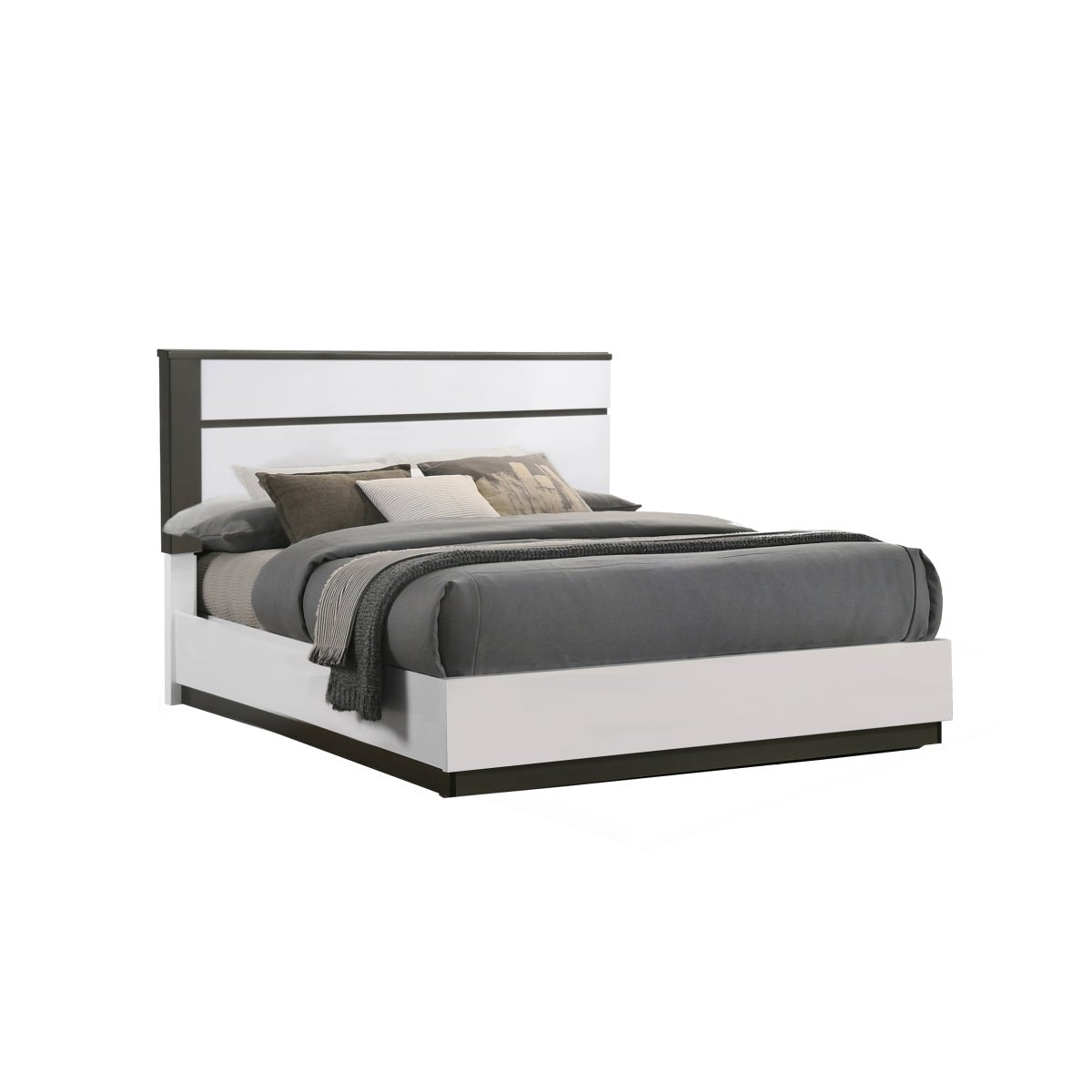 Allister Collection Platform Bed Frame - Modern Wooden Bed with Headboard & Footboard - Perfect for Master Bedroom, Guest Room & Apartment