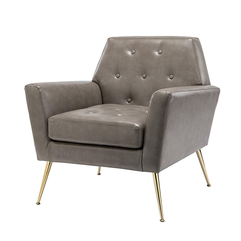 Raelynn Vegan Leather Armchair - Modern PU Leather Lounge Chair for Living Room, Office & Bedroom - Eco-Friendly Faux Leather Accent Chair for Home Decor