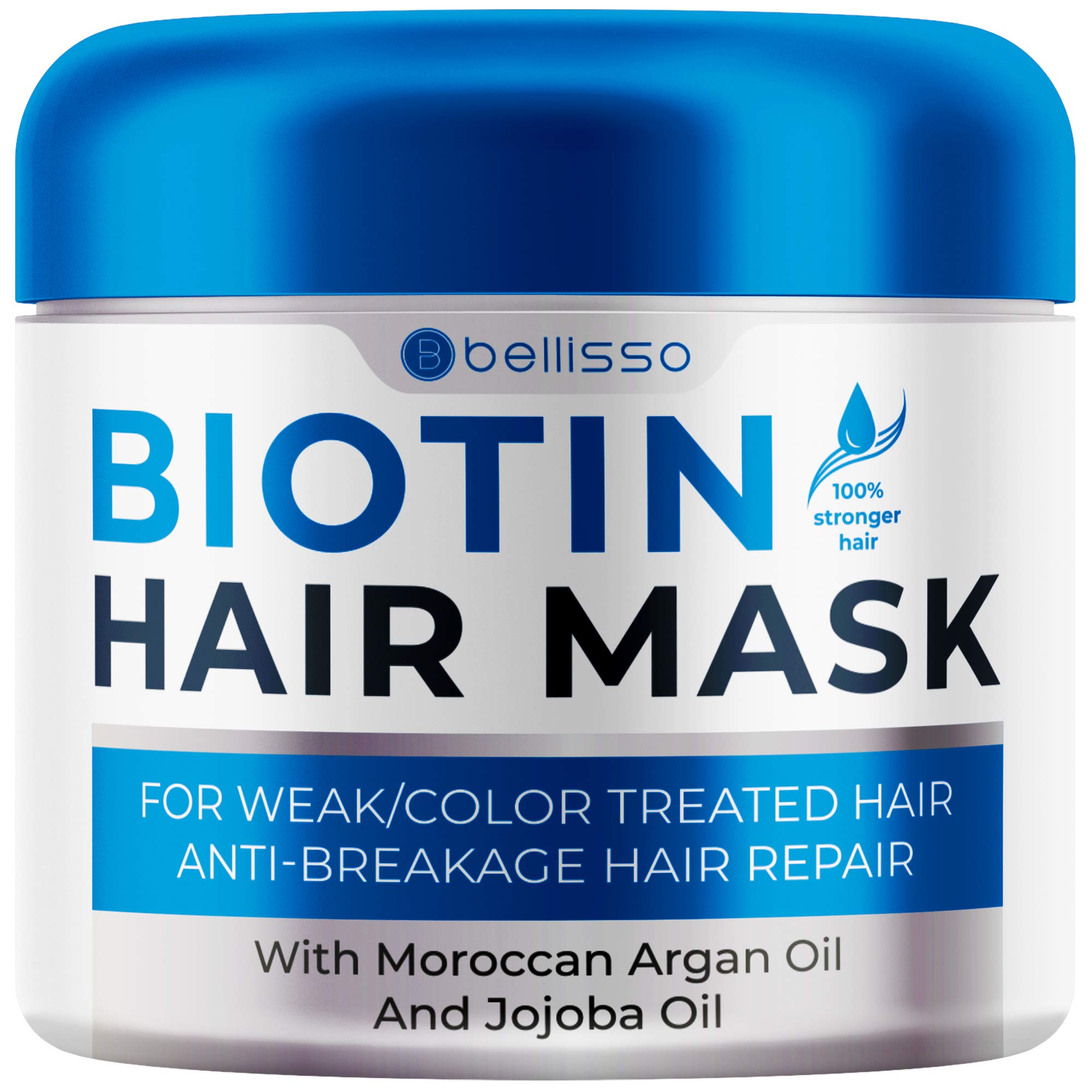 BELLISO Biotin Shampoo & Conditioner Set with Hair Mask - Strengthens & Thickens Hair for Women & Men - Sulfate Free for Daily Use & Hair Growth Treatment